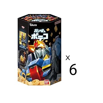 Amazon.co.jp: 東ハト ガンダムポテコブラックペッパー味 23g×6